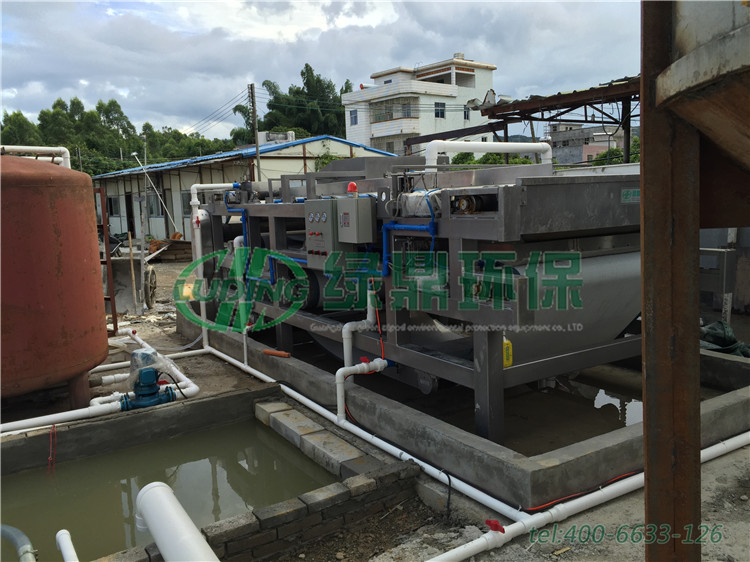 惠州矿场矿山污泥用的带式压滤机使用现场 3