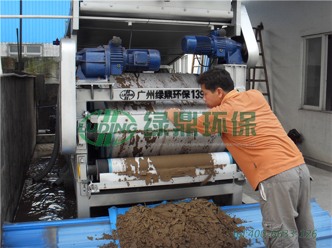 一体化带式压滤机处理广州食品厂污泥脱水案例 3