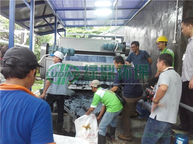 带式压滤机出口印度尼西亚处理工厂化工污泥