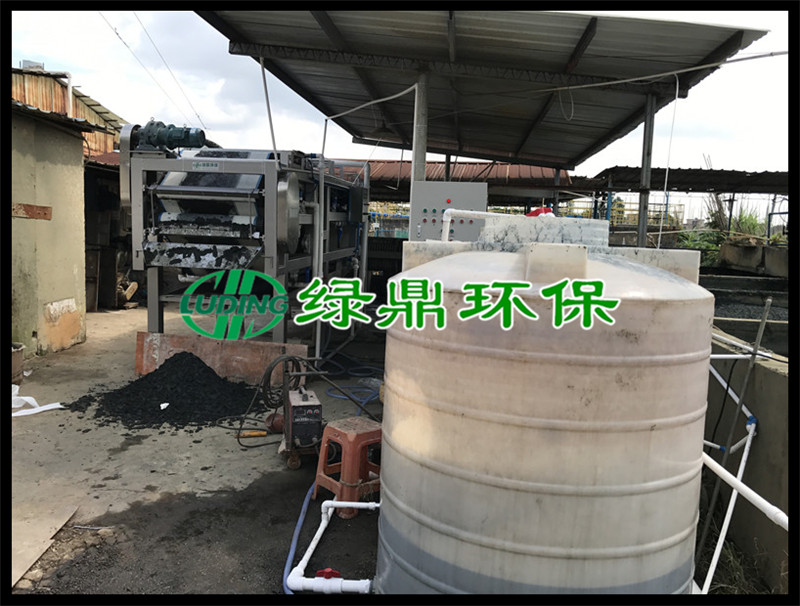 印染带式压滤机#广州番禺印染水洗厂使用案例现场 2
